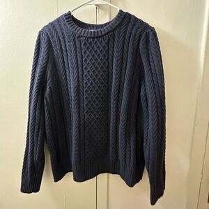J. Crew 100% Cotton Sweater in Navy